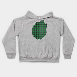 Green Plaid Adirondack Park Kids Hoodie